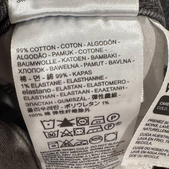 Levi’s Premium Denim Women’s Wedgie Fit Ankle Button Bite My Dust Grey Jeans 27 - Picture 15 of 16